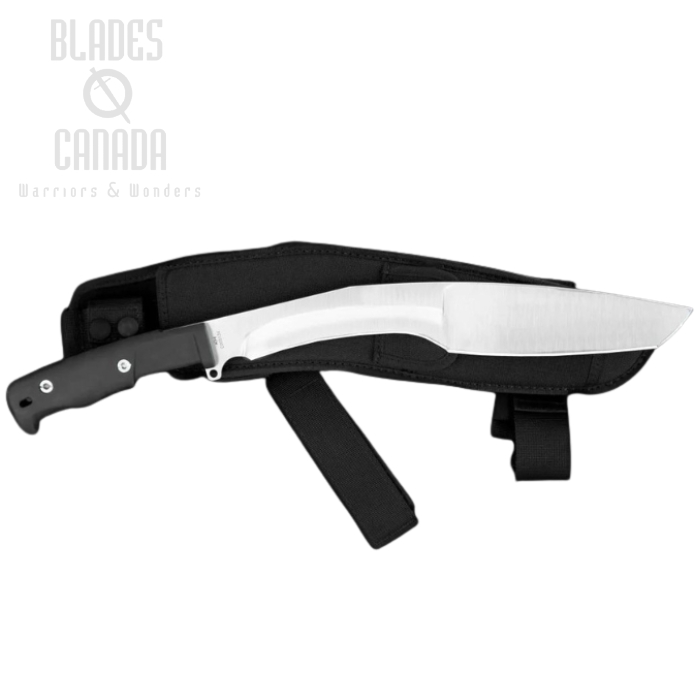 Extrema Ratio KH Machete Fixed Blade Knife, N690 Satin, Black Handle